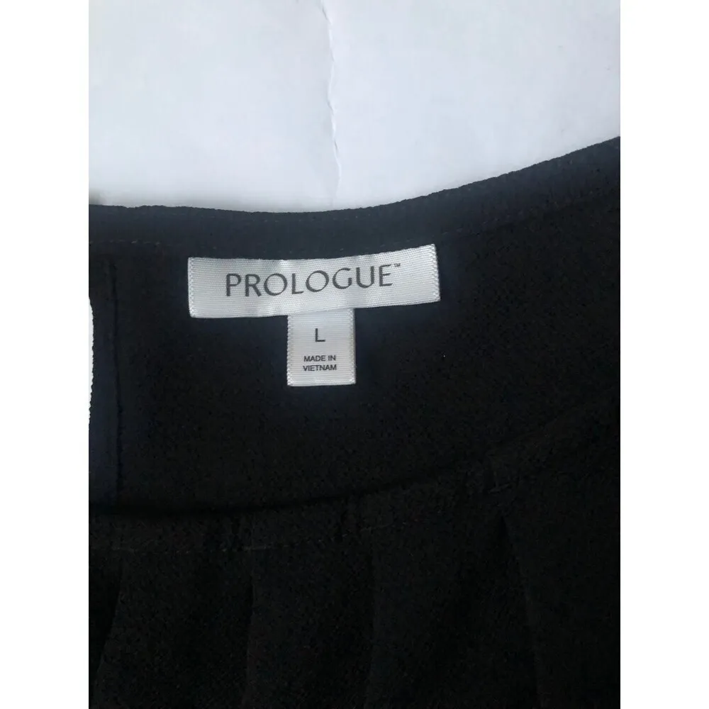 Prologue Quarter Sleeve black top sz Large - Image 4