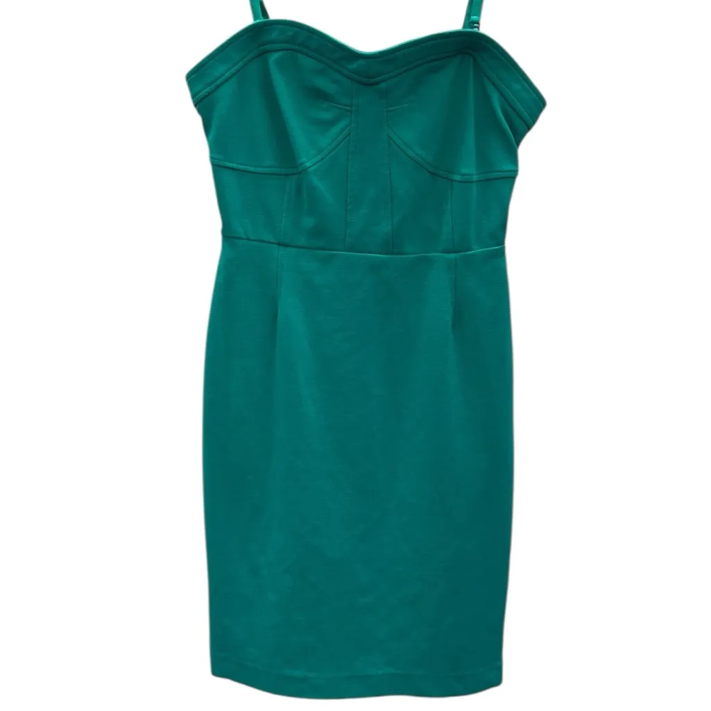 Sofia Vergara Turquoise Adj Strap or Strapless Form Fit Zip Side Mini Dress XS Blue - Image 8