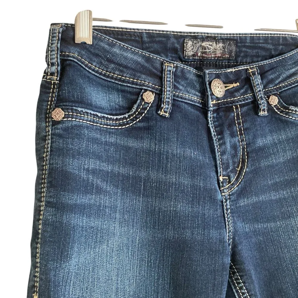 Silver Jeans Co Suki High Super Skinny Mid Wash Tailored Stretchy Jeans Size 26 - Image 10