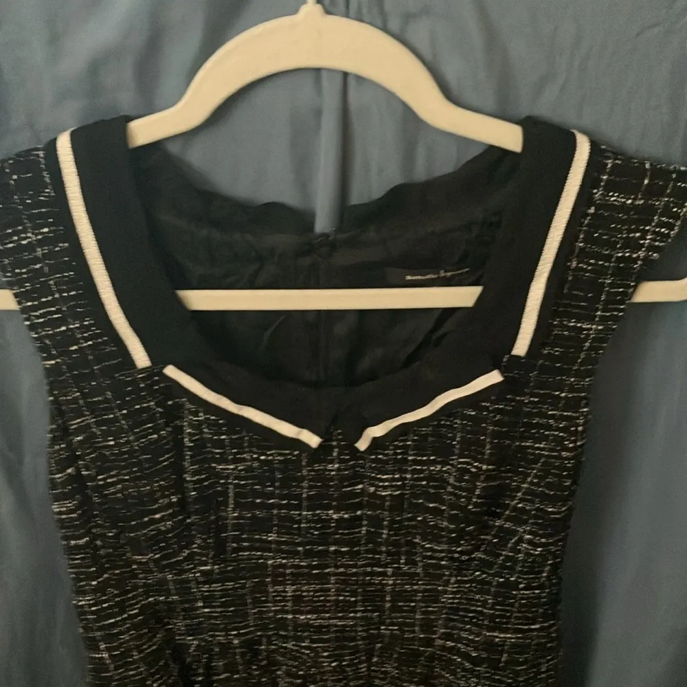 Nanette Lenore:Black/White Sleeveless Fit & Flare Dress- pockets- linen/cotton-6 - Image 10