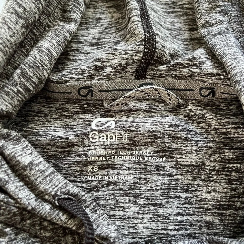 Like new: GAP Fit gray zip up hoodie - Image 2