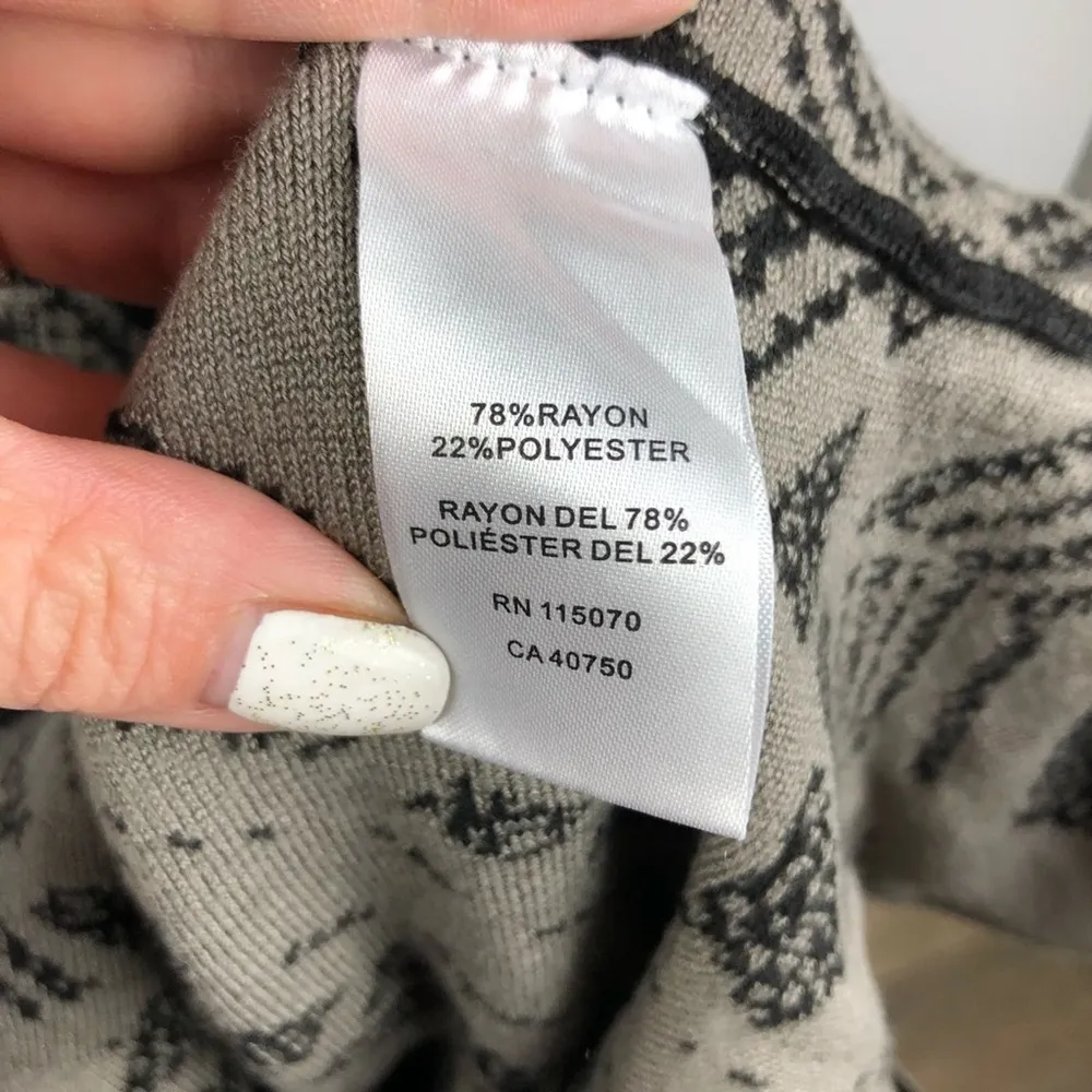 NWT Nina Leonard Plaid Printed Ruffle Hem Knit Dress Large Office Job Career - Image 16