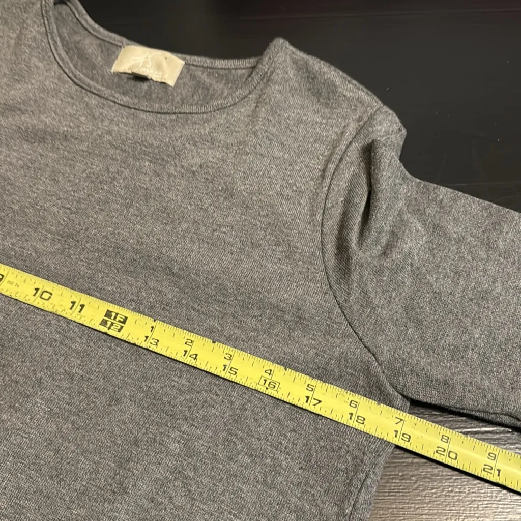 Joan Vass Charcoal Knit Top - Image 4