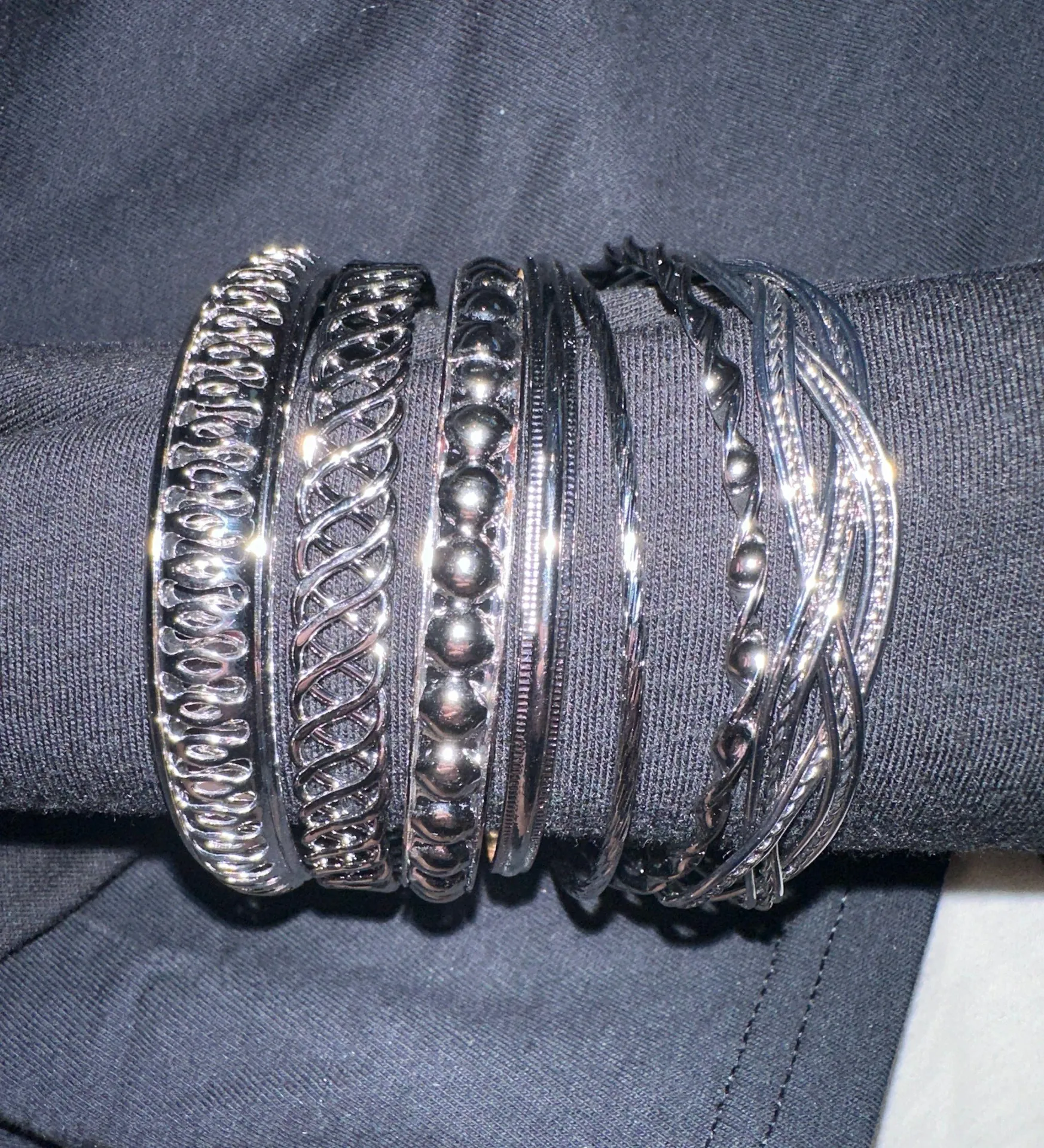 Macy's Silver Bracelets - Image 4