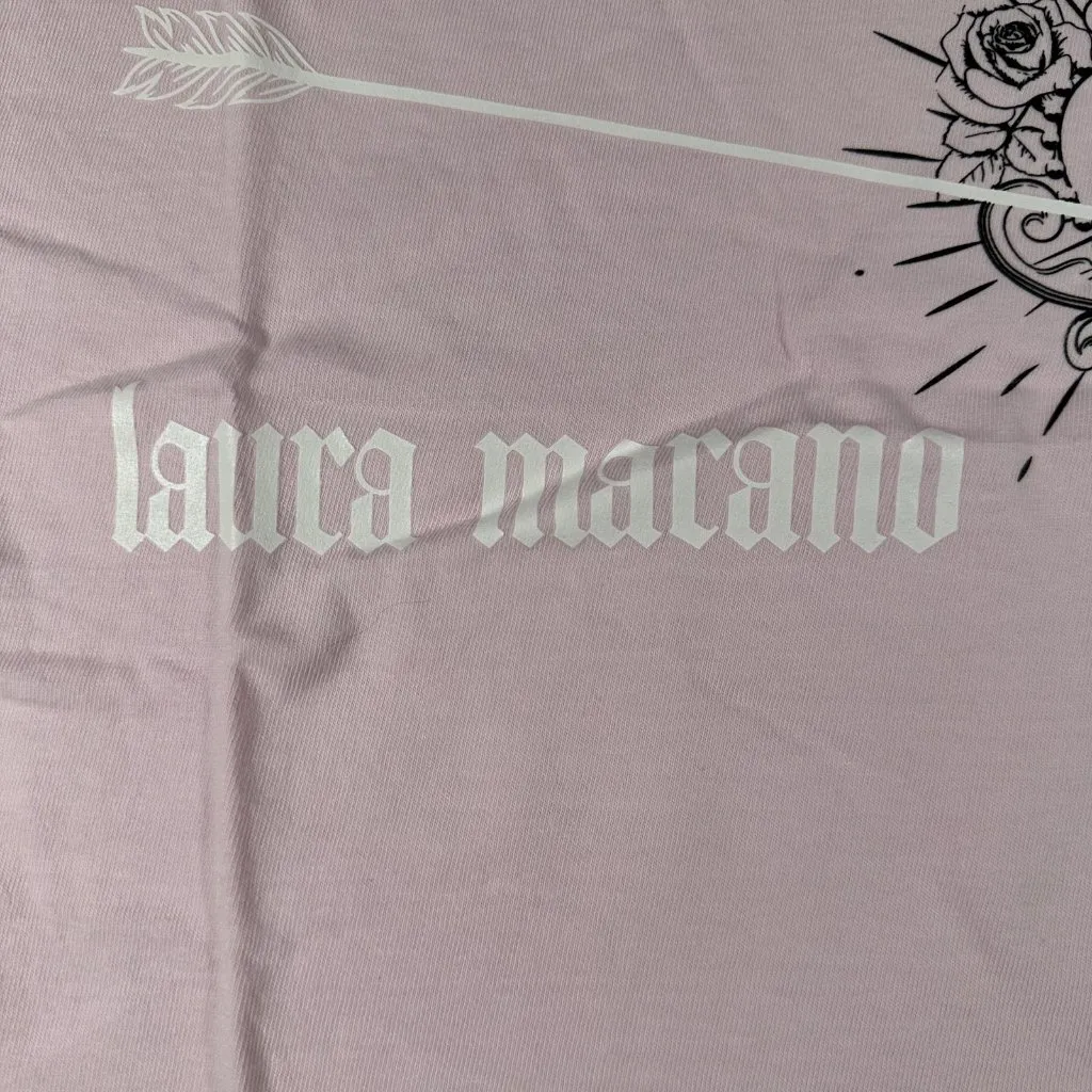 Laura‎ Marano Arrow Shirt Womens Med Pink Comfort Colors Graphic Tee Music Tour - Image 2