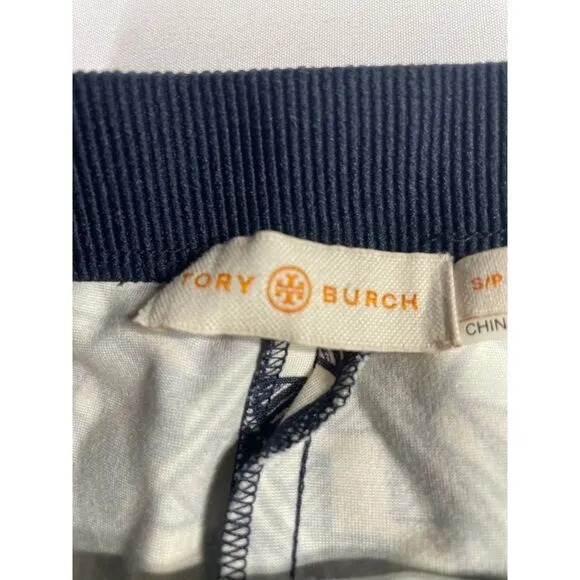 Tory Burch Geometric Print A-Line Skirt with Navy Elastic Waistband size s‎ - Image 2
