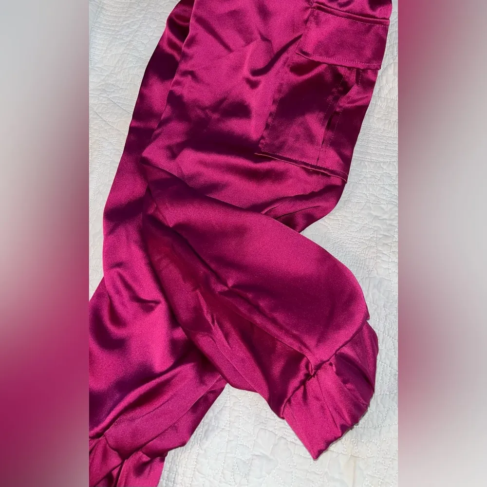 Sincerely Jules Satin Corset Cargo Pants Set NWT! - Image 8