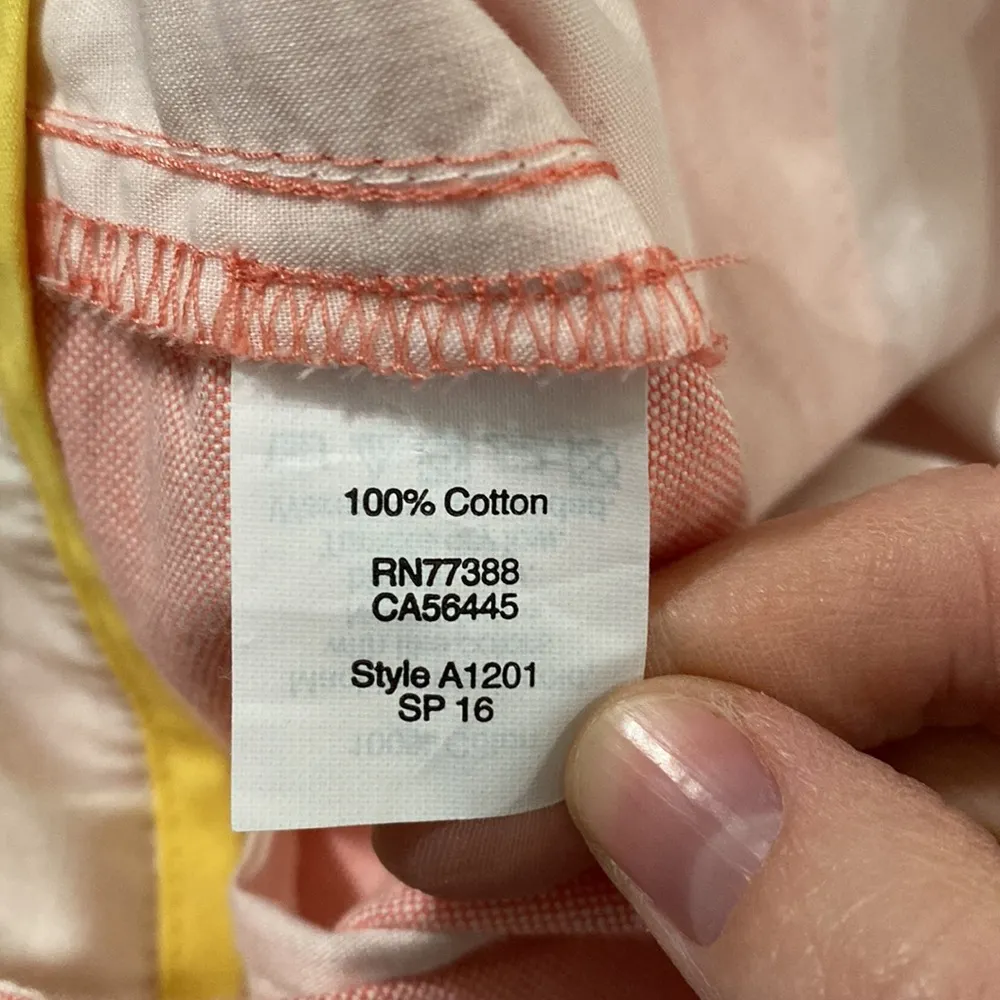 J Crew Factory city fit low rise skimmer pant in Oxford cotton size 8 White - Image 10