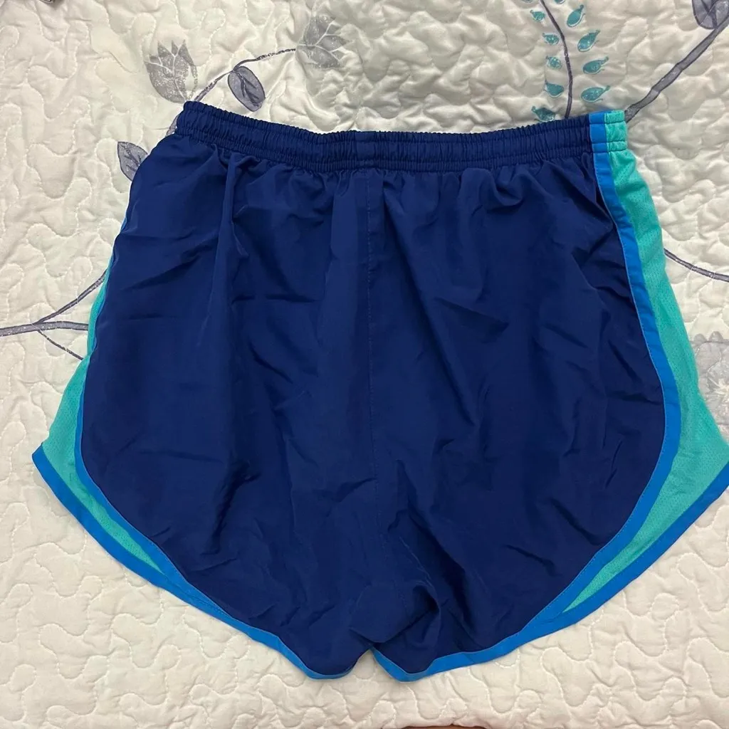 Blue & green Nike Tempo athletic shorts - Image 2