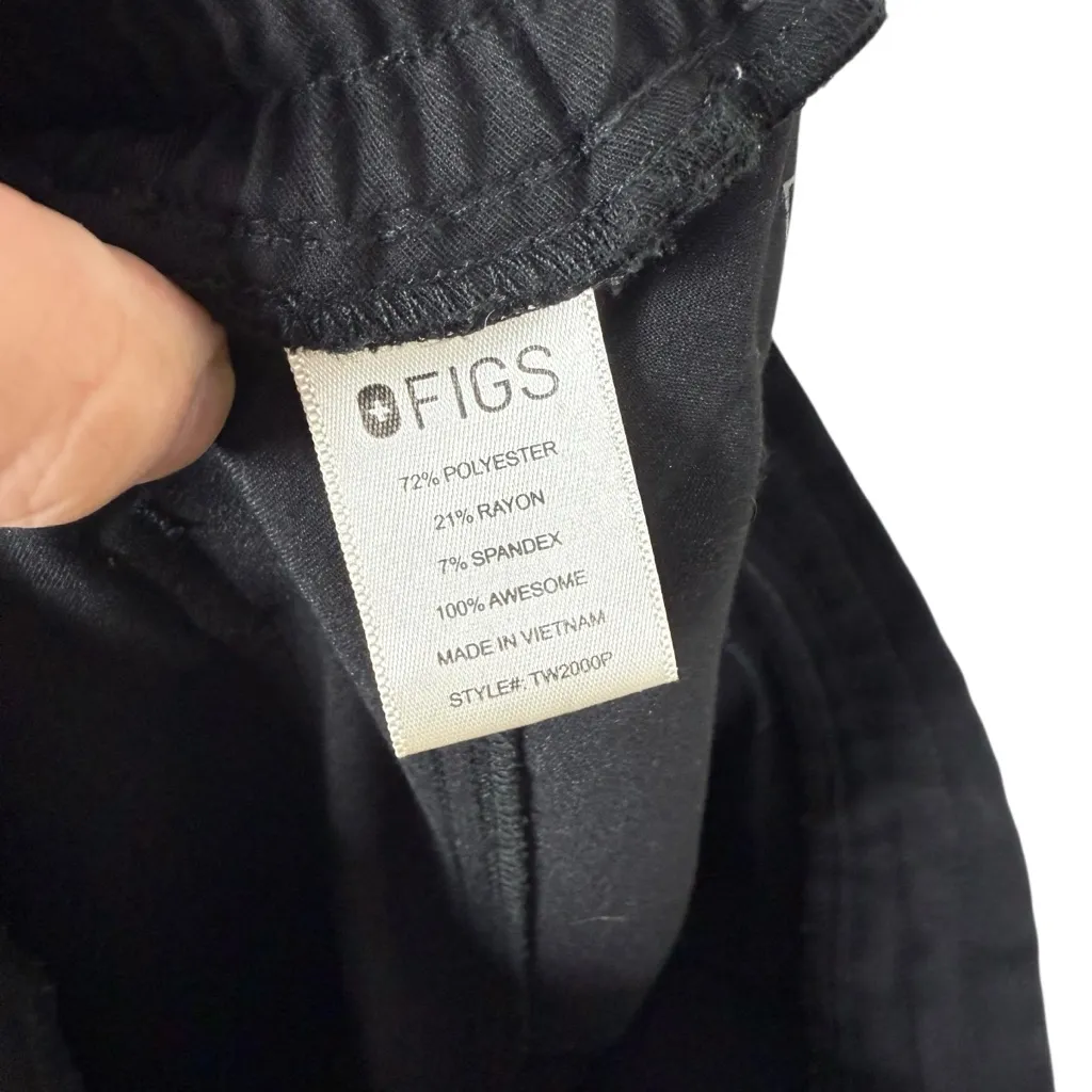FIGS Women’s High Waisted Yola Skinny Scrub Pants Black XS - Image 7