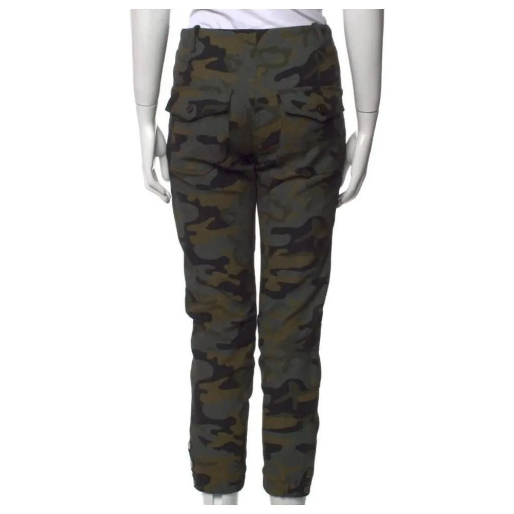 Veronica Beard 'Field Cargo'Camouflage Pants green tones size 6 NWT - Image 4