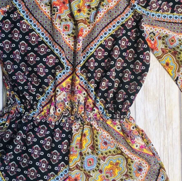 PAISLEY RANE ROMPER OFF SHOULDER SHORTS - Image 4