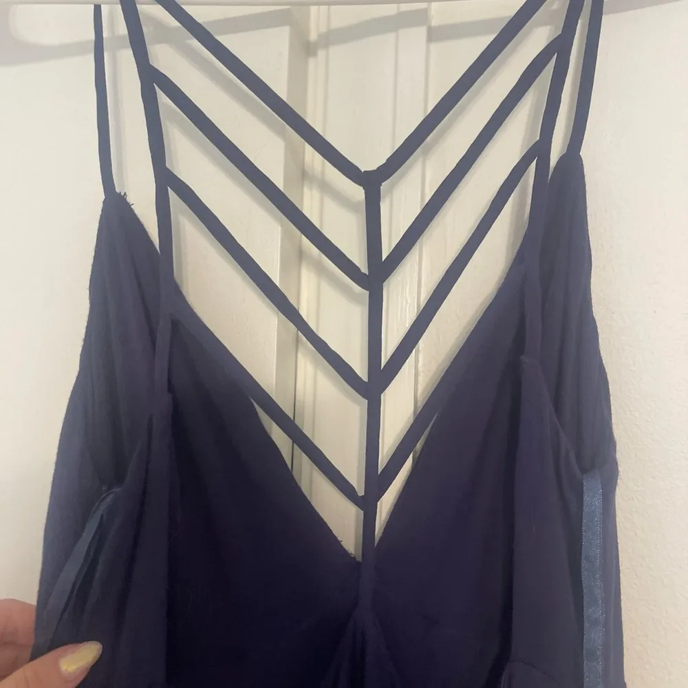 | Dark navy blue maxi dress - Image 3