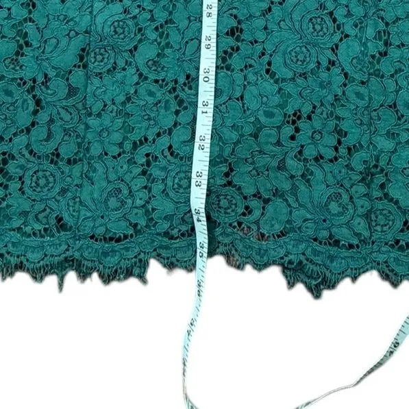LOFT Teal Lace Halter Neck Sheath Dress Women's Size 6 Cocktail - Image 9