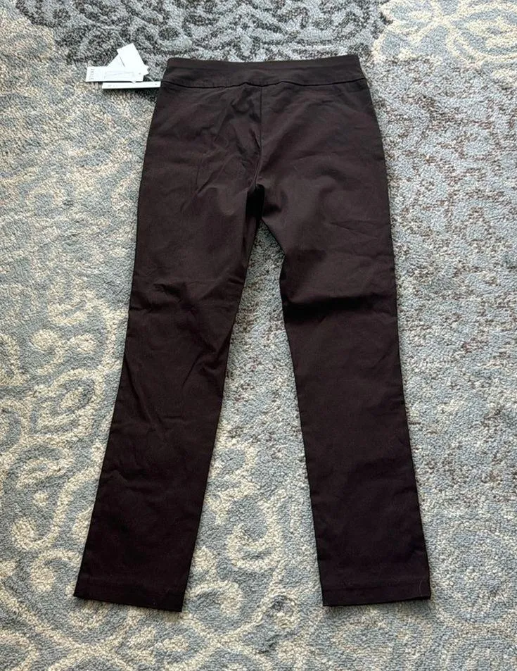 Joe B Solid Millennium Ankle Pant Espresso Brown Small - Image 7