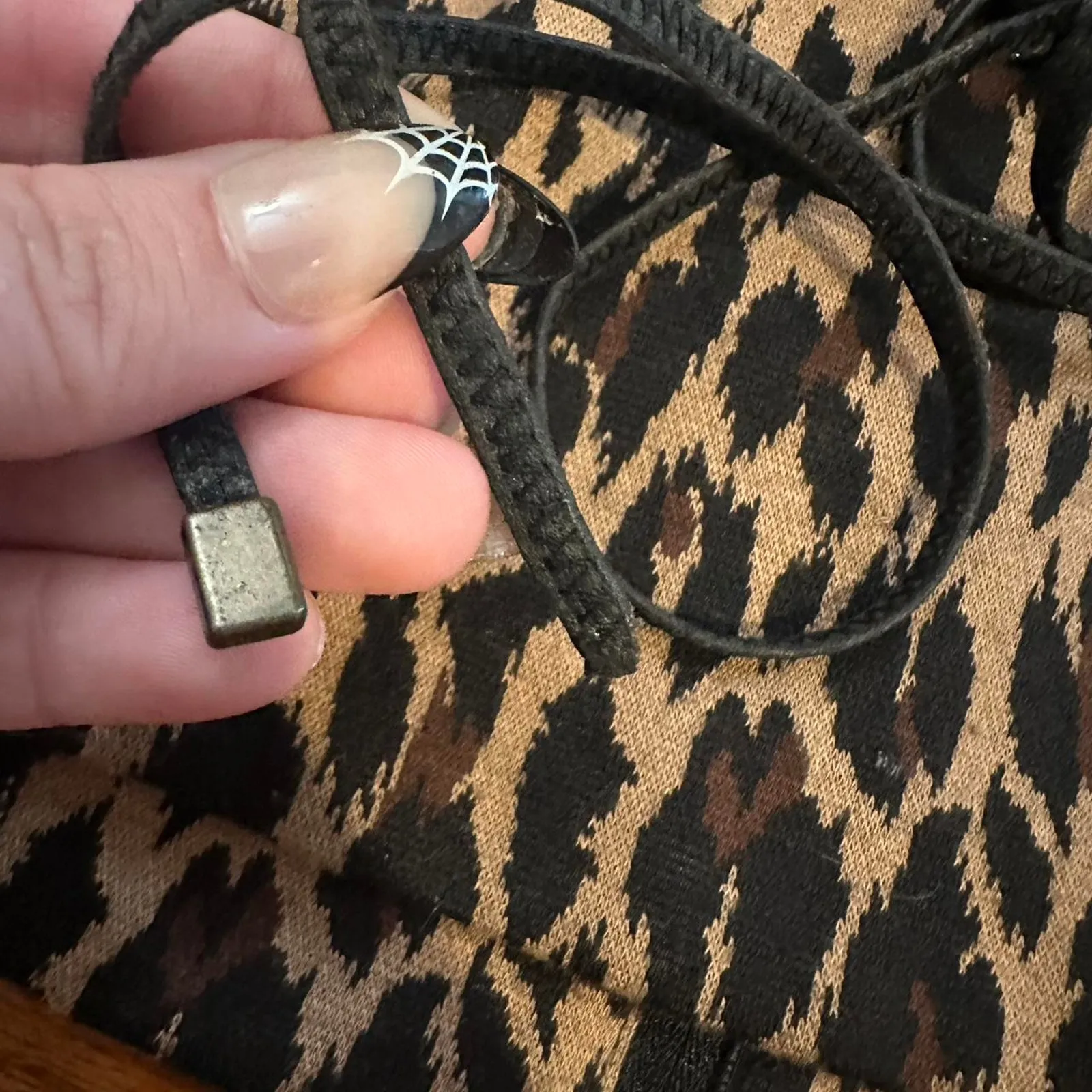 Leopard print zip up vest Brown Size L - Image 6