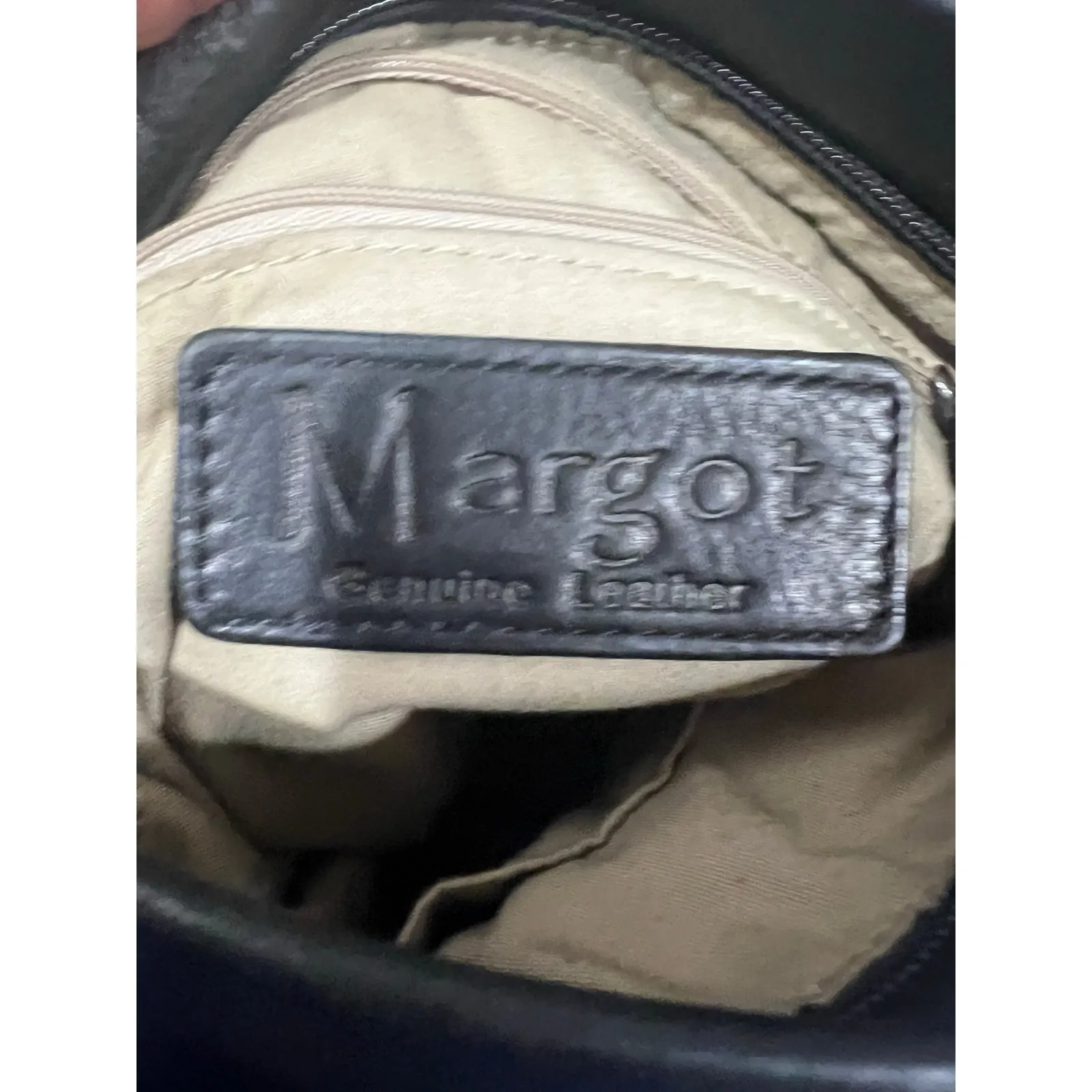 Margot Genuine Leather Black Crossbody Shoulder Bag Multi Zip Pockets Purse - Image 2