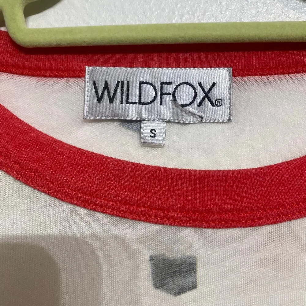 Wildfox White Cocktails Short Sleeve Tee Sz S - Image 5