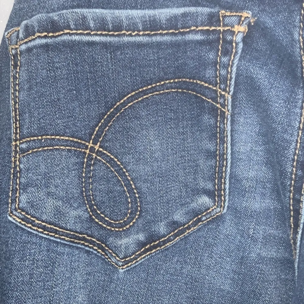 Medium Wash Straight Leg Maternity Blue Jeans PM - Image 5