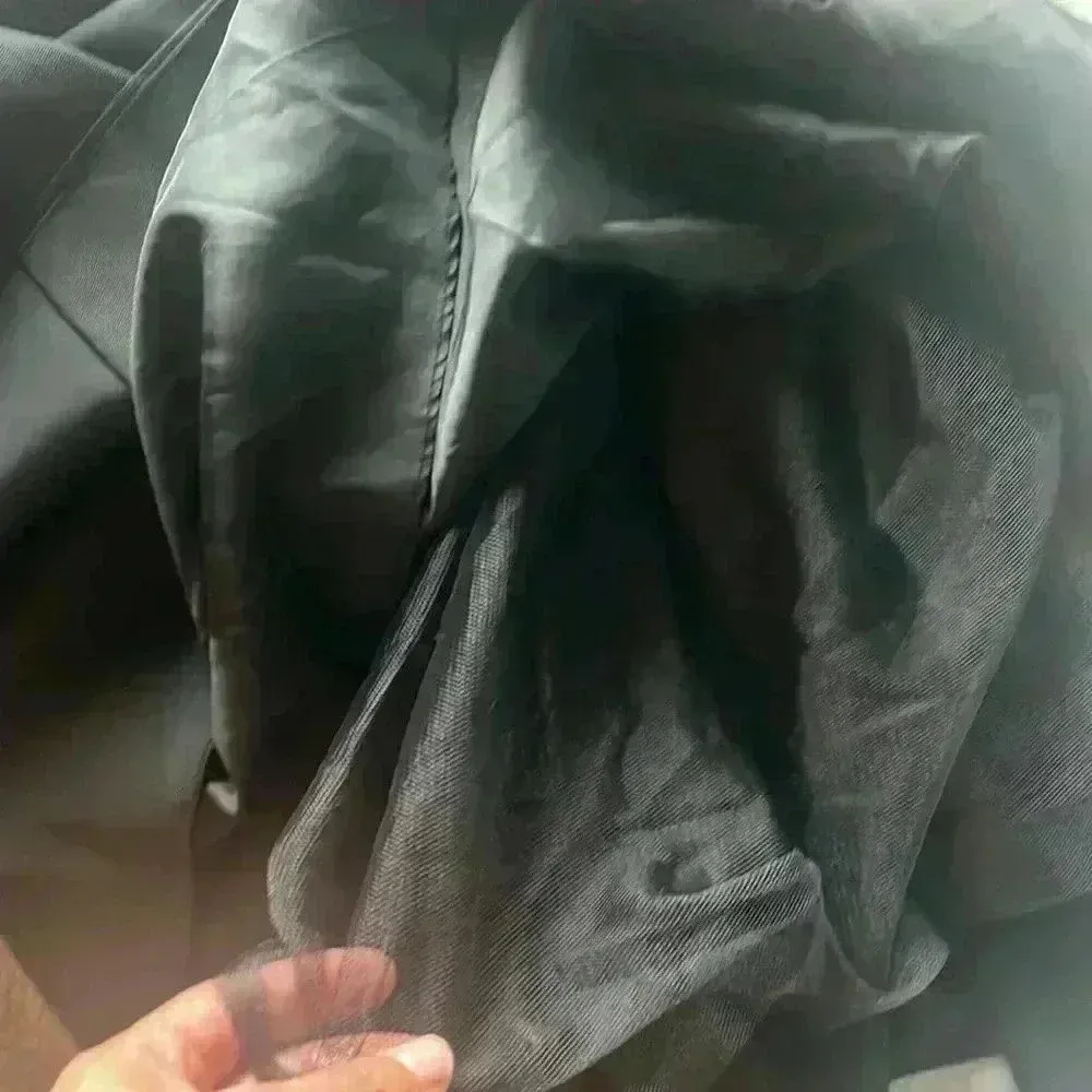 Aidan Mattox Women's Organza Black Sheer Illusion Lined‎ Gown Dress Size 8 - Image 10