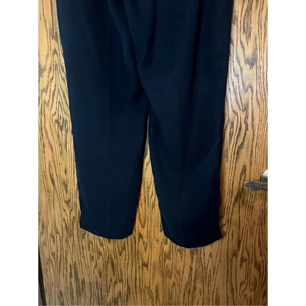 J. Crew Black Dress Pants Woman’s Size 12 100% Polyester - Image 9