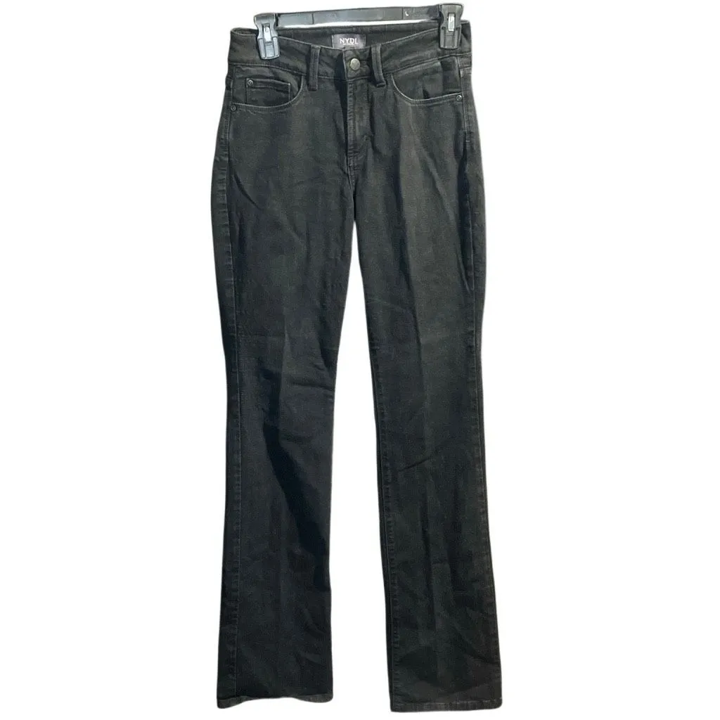 NYDJ Women's Barbara Bootcut Jeans Midrise Non Ripped Black Size 2 #761 - Image 6