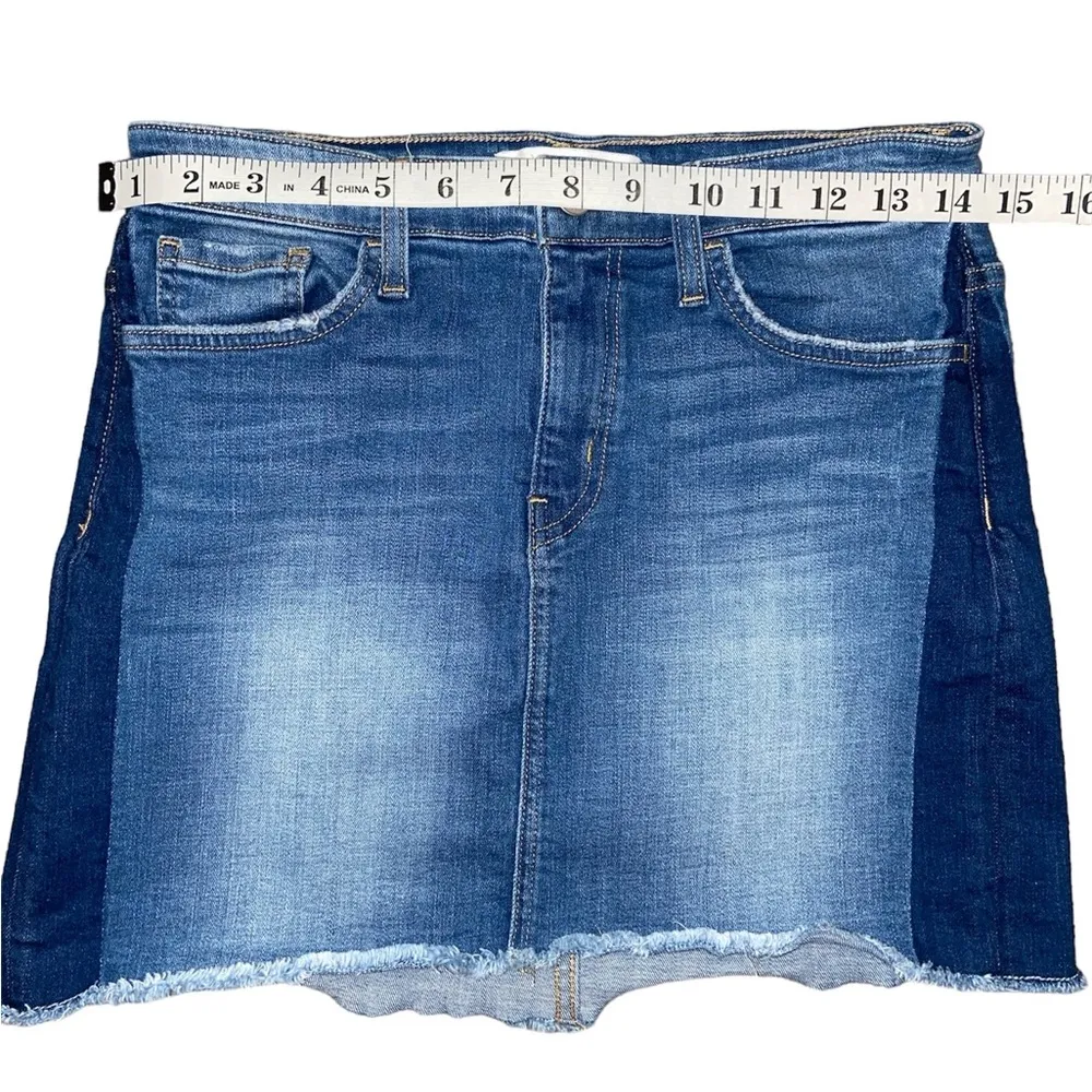 Flying Monkey Two Toned Denim Mini Skirt Size 27 ￼ - Image 4