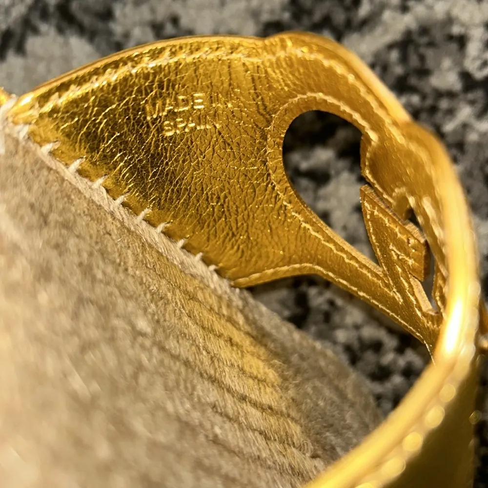 Gucci Nappa Interlocking G Espadrille Slide Sandals size 36 - Image 5