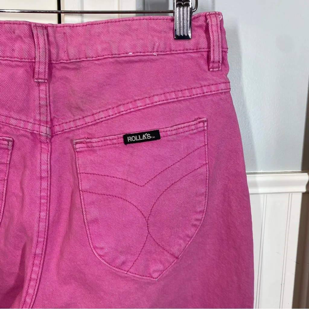 Rolla's Free People Original High Rise‎ Straight Jeans Pink Size 28 fun cute - Image 5