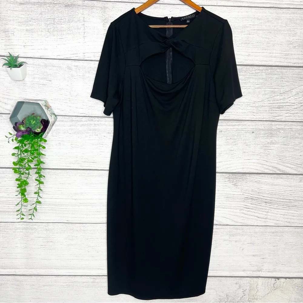 Eloquii Black Short Sleeve Twist Keyhole Cutout Dress
Women’s Size 18 - Image 6