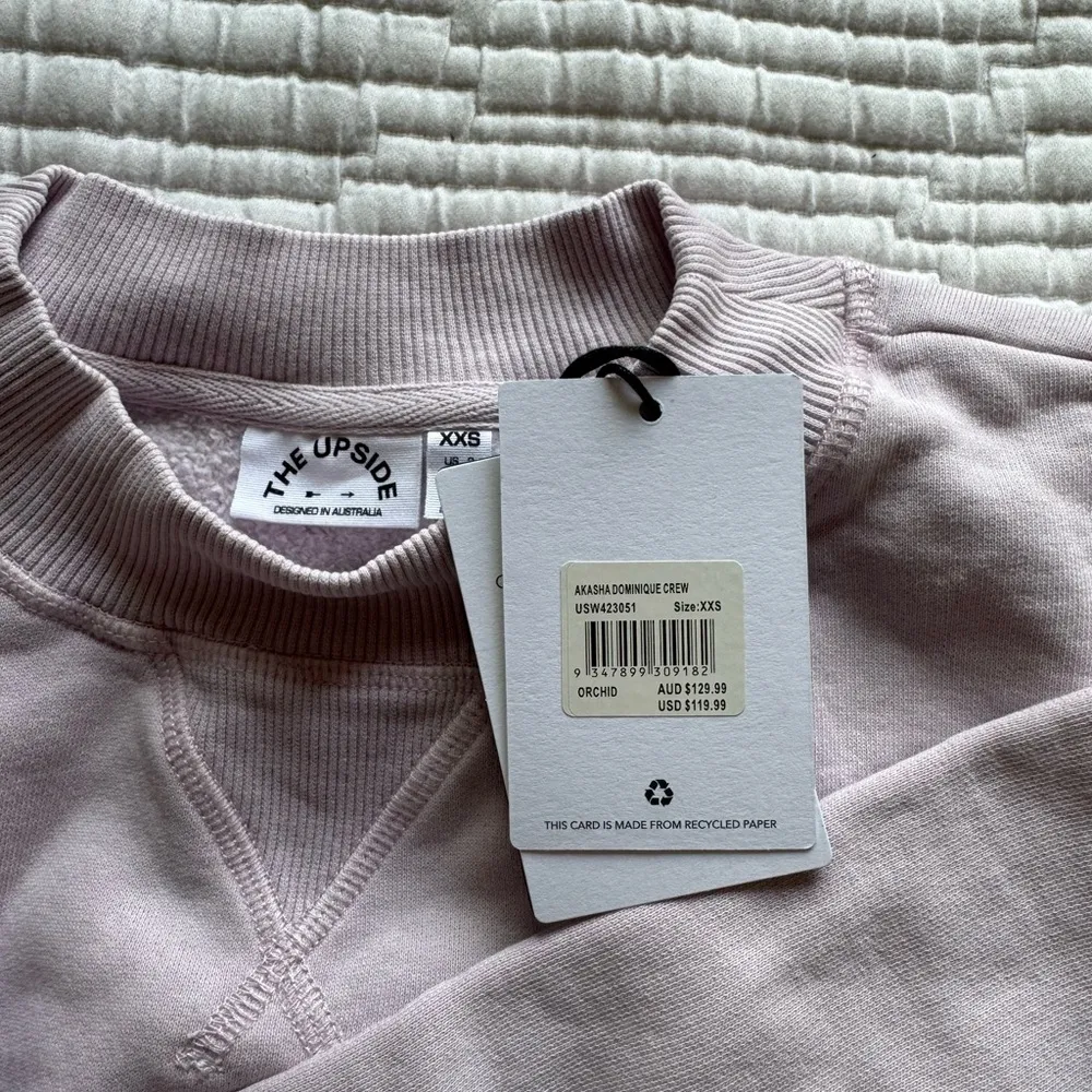 The Upside Akasha Dominique Crew Sweatshirt Purple Size XXS - Image 8