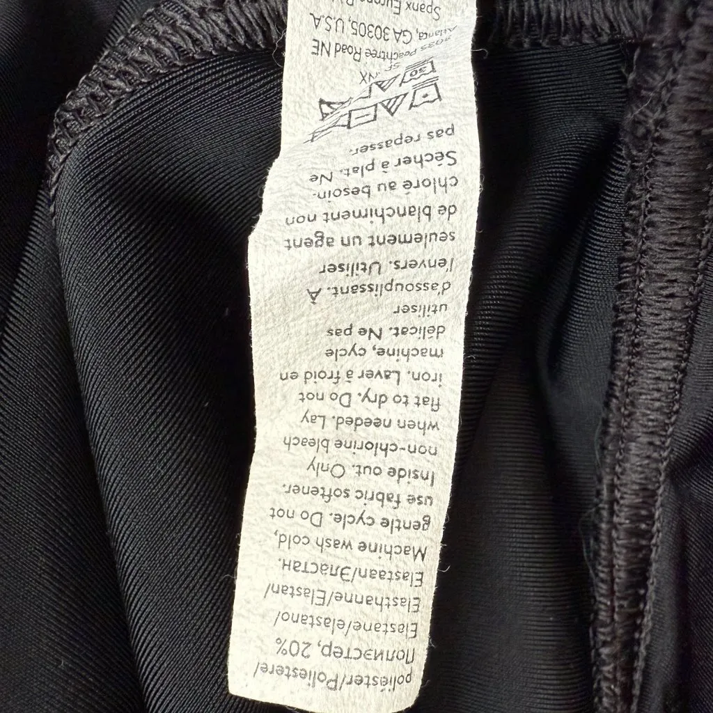 SPANX SPANXshape Faux Leather Leggings Women's XL Black Smoothing Shiny Slimming - Image 14