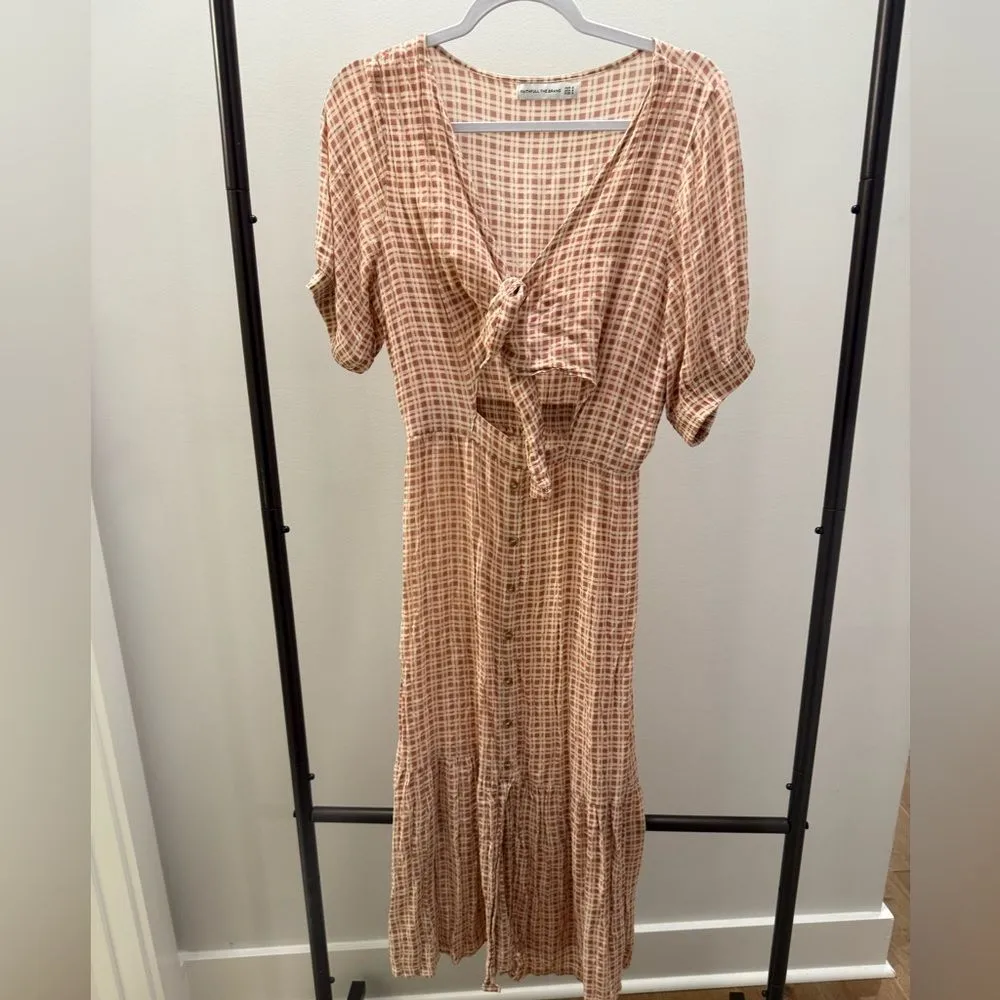 Faithfull the Brand Maple Gingham Ditsy Midi Dress - Image 4