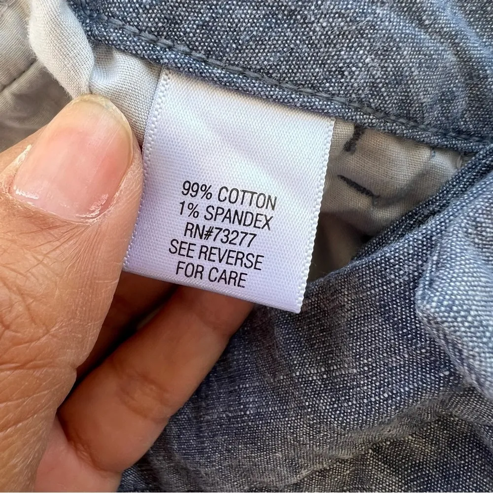 Chambray cotton shorts Croft & Barrow Size 16 - Image 4