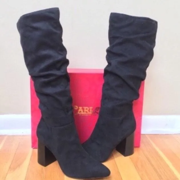 Khandi Faux Suede Tall Slouch Boots - Image 3
