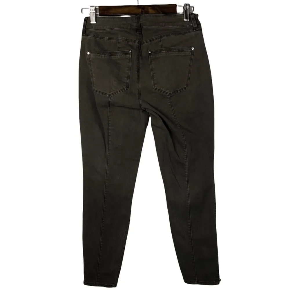 White House Black Market WHBM Mid-Rise Skinny Crop Brown Jeans 2 - Image 5