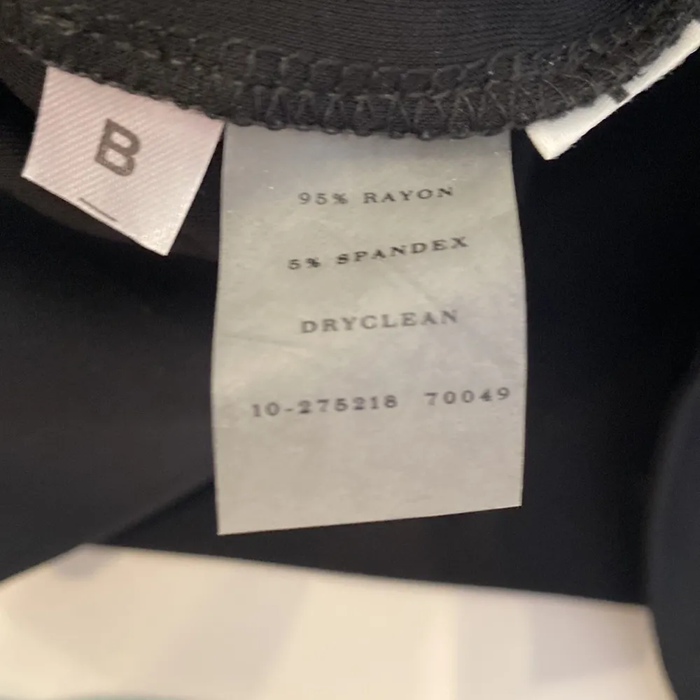 Ann Taylor Black Collared Half Button Down Midi Shirt Dress NWT Sz M Rayon - Image 8