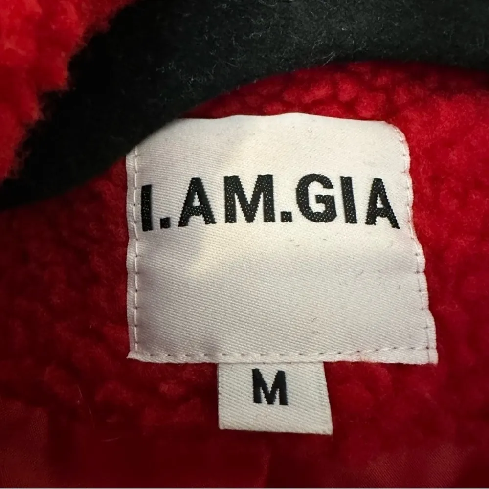 I.AM.GIA Pixie Coat in Red Zip Front Womens Medium - Image 8