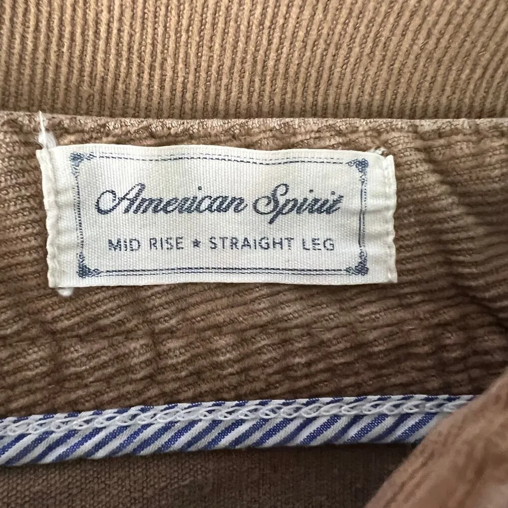 Tommy Hilfiger Womens Corduroy Pants 4 Mid Rise Straight Leg Y2K Retro Western - Image 3