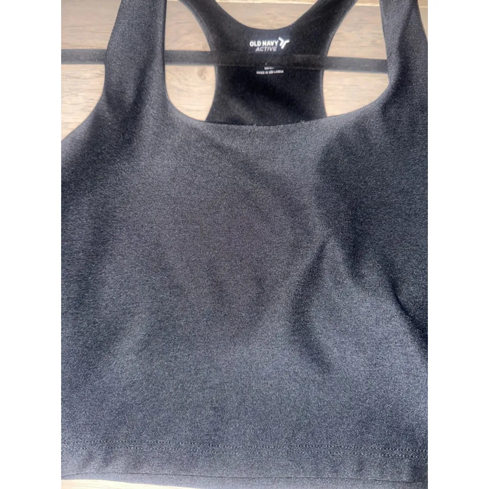 Old Navy  Active Sports Bra Tank Top Black Size Small - Image 2