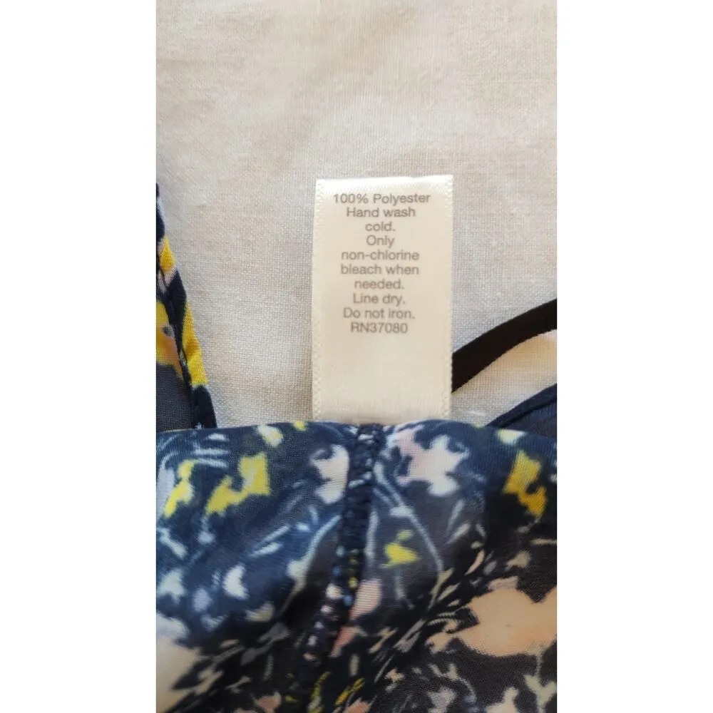 Ext 1946 Navy Blue Floral Kimono One Size for Women - Image 5