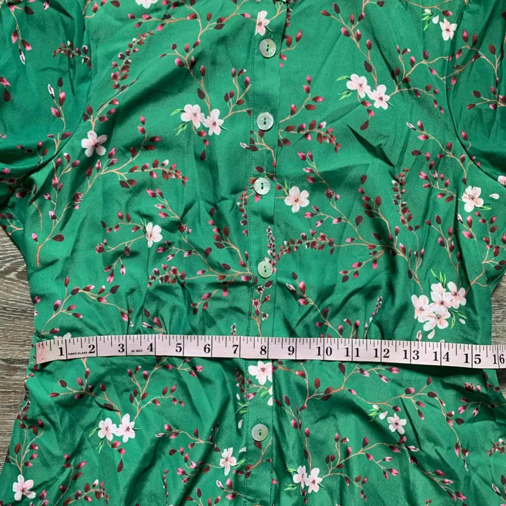 Phase Eight Christina Shirt Dress Jade Green Midi L Size L - Image 5