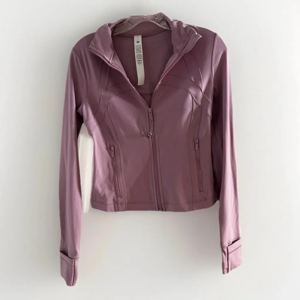 Lululemon Define Cropped Jacket NULU ROSE BLUSH SZ 6  Mint EUC - Image 9