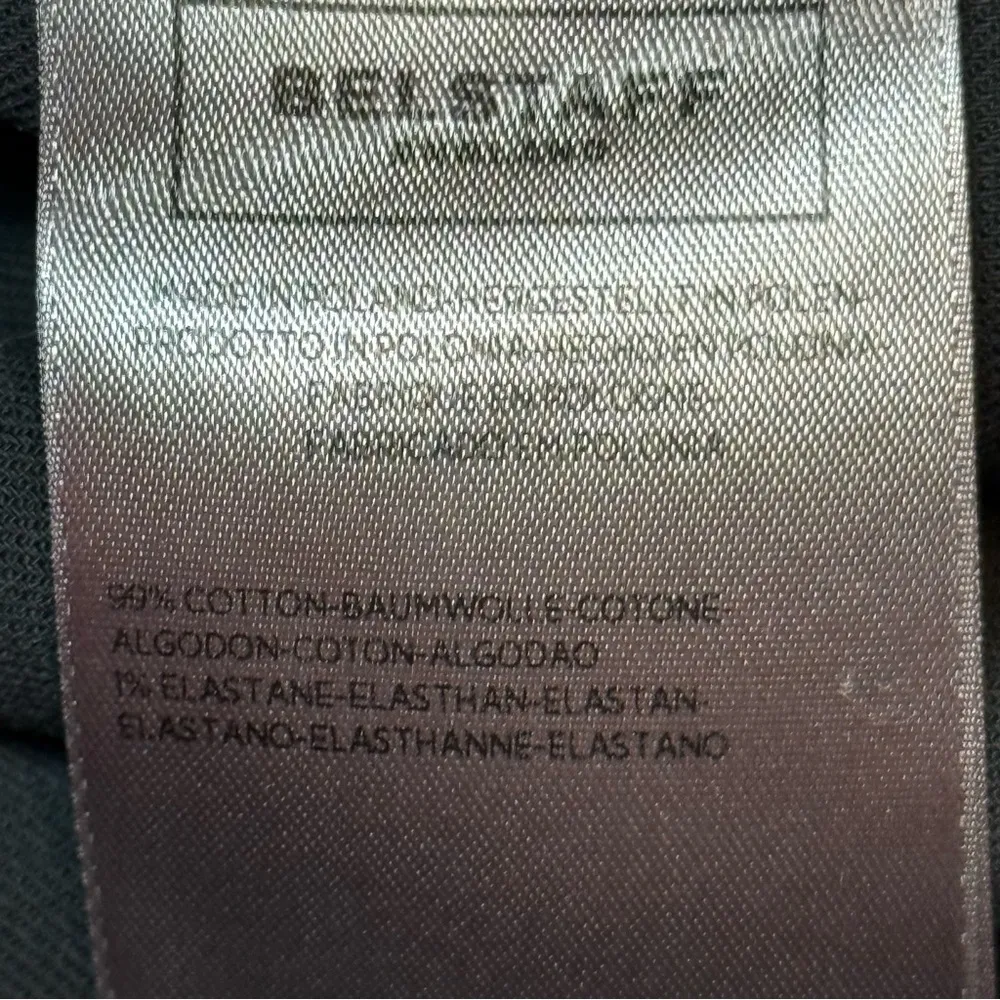 Belstaff Black Grommet Detail Short Sleeve Zip Henley Cocktail Dress Sz 38 US 10 - Image 8