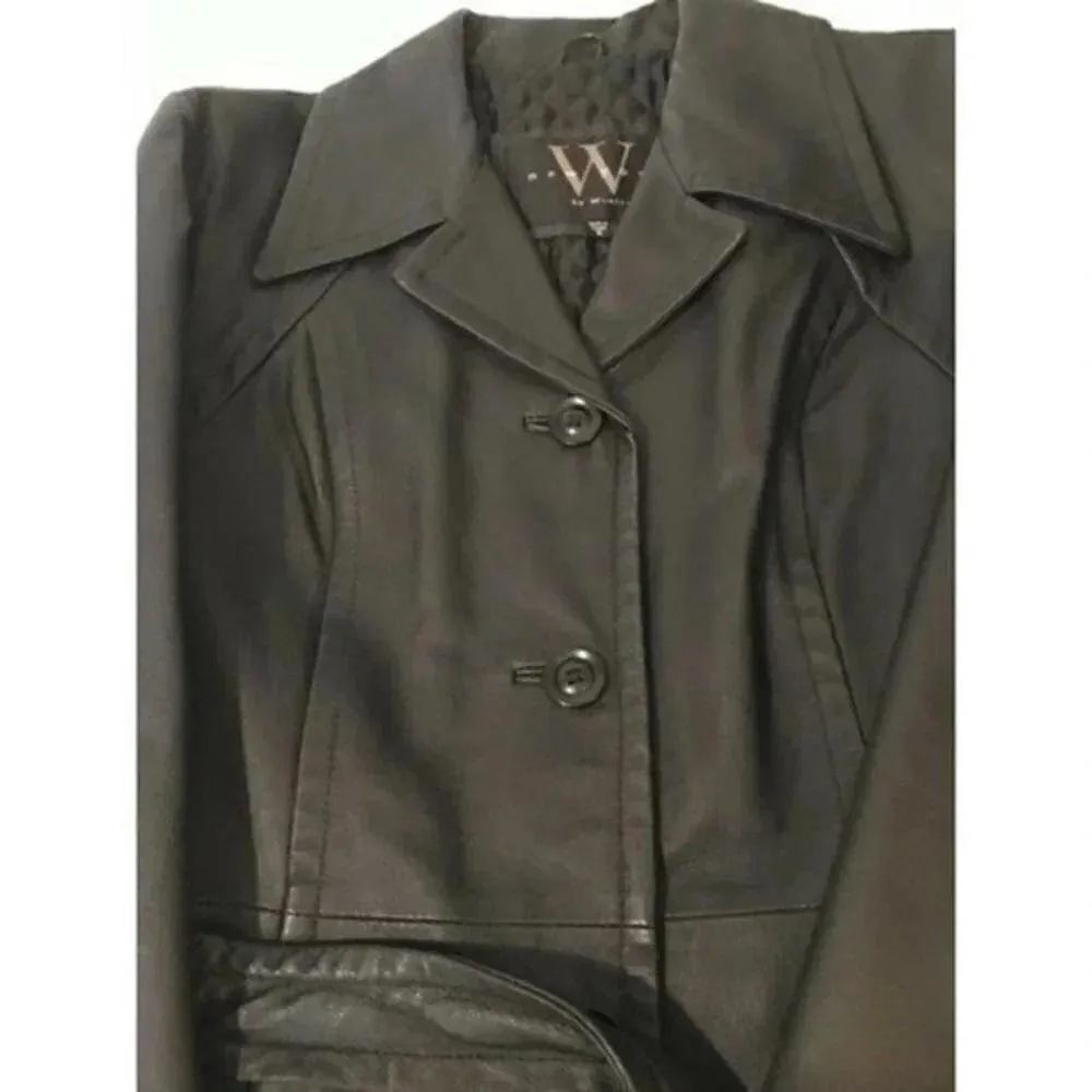 New york by winlit ladies leather jacket S… Size L - Image 7