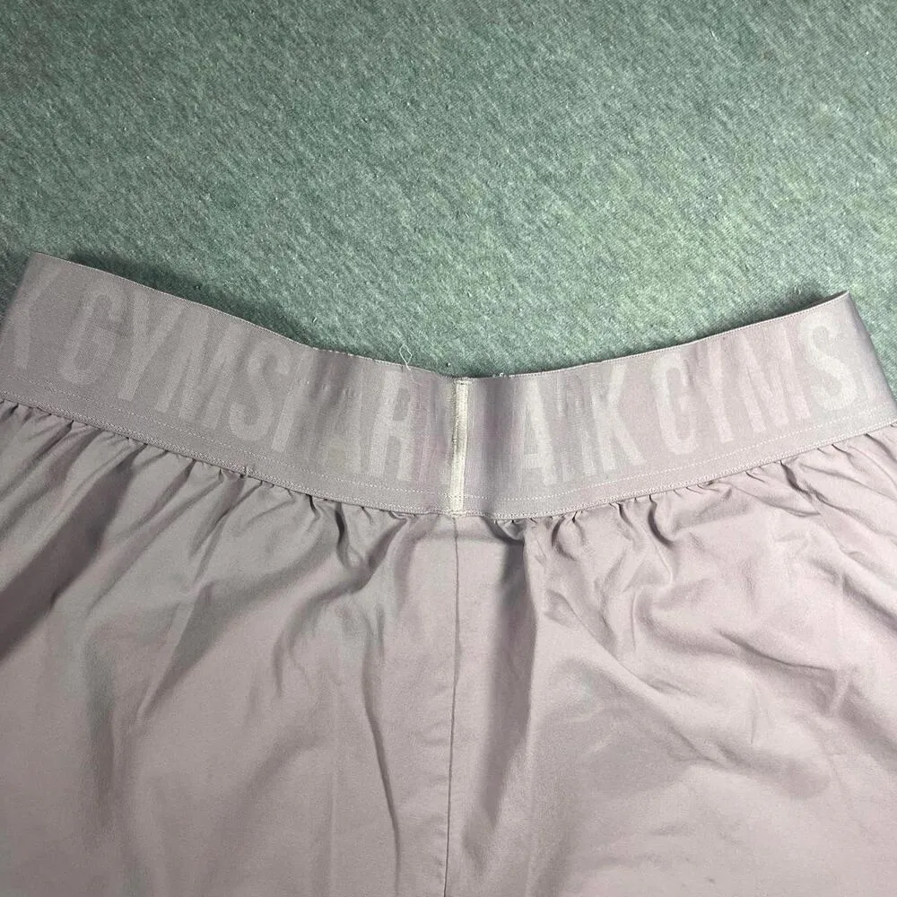 Gymshark Women's nonslip Light Purple Sports Workout Shorts - Image 4