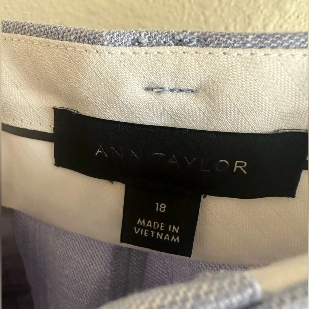Ann Taylor Blue and white  Dress Pants. - Image 3