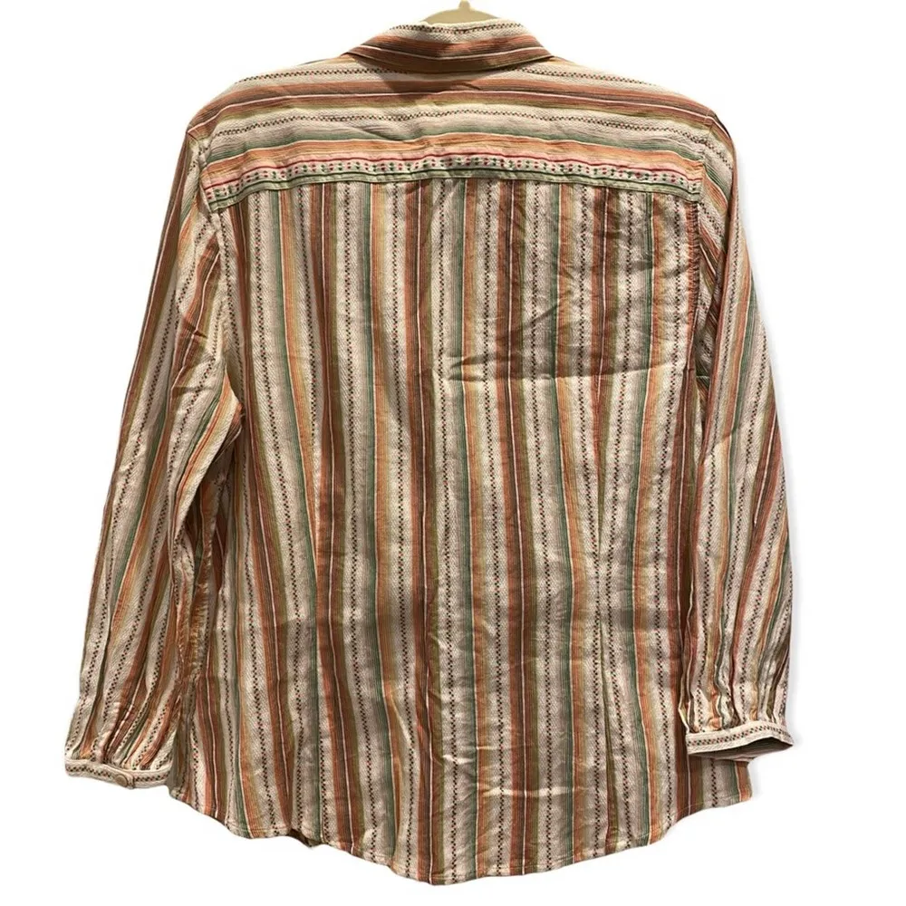 Robert Graham Women’s Multicolored Collared Button Down Long Sleeve Shirt - Image 6