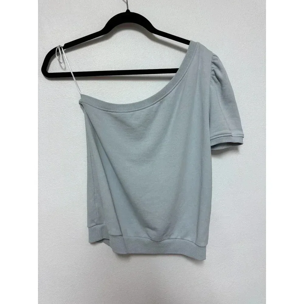 CAMI NYC Beck One-Shoulder French Cotton-Terry Top - Asymmetric Summer Top - Image 7