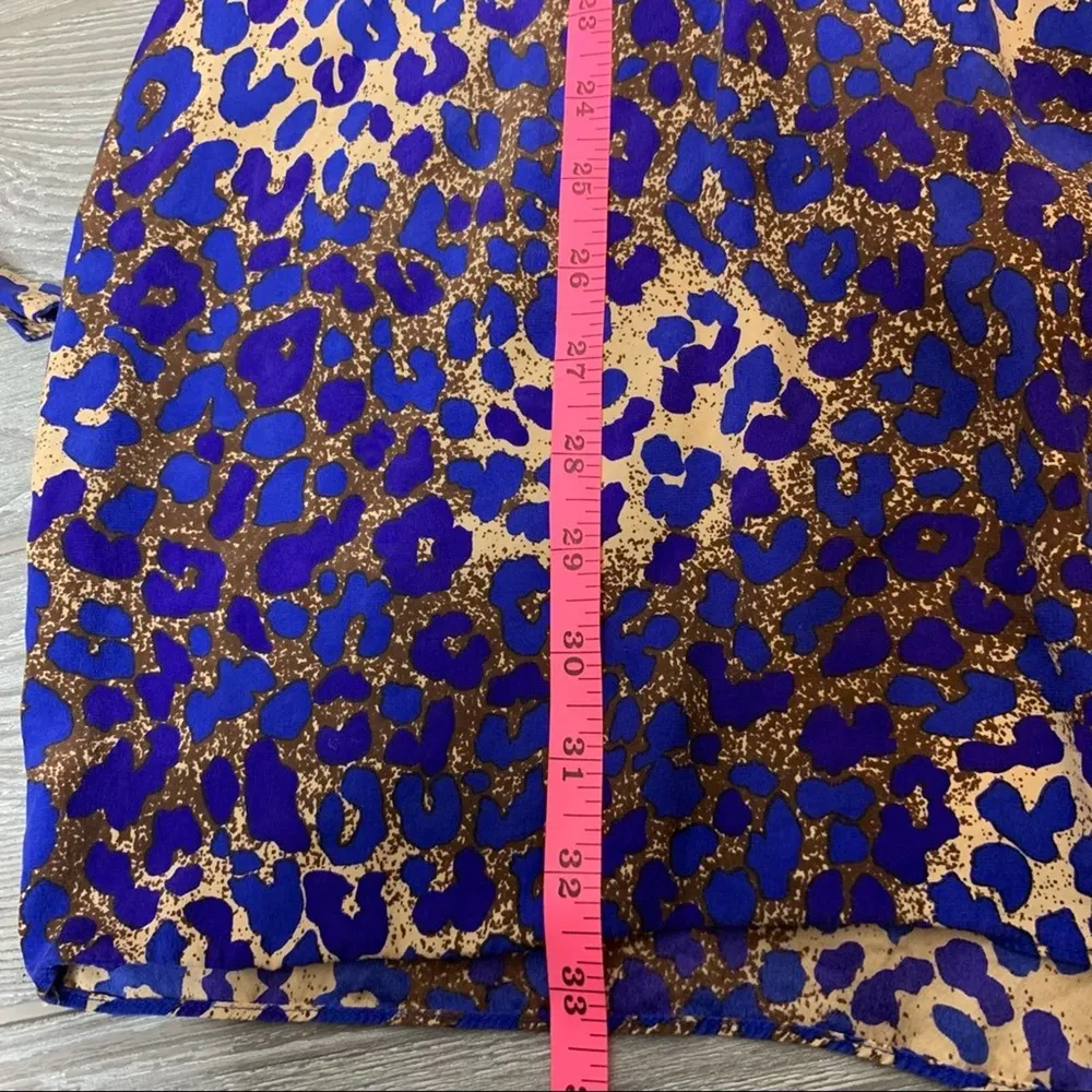 Parker silk leopard print wrap dress sz s - Image 4